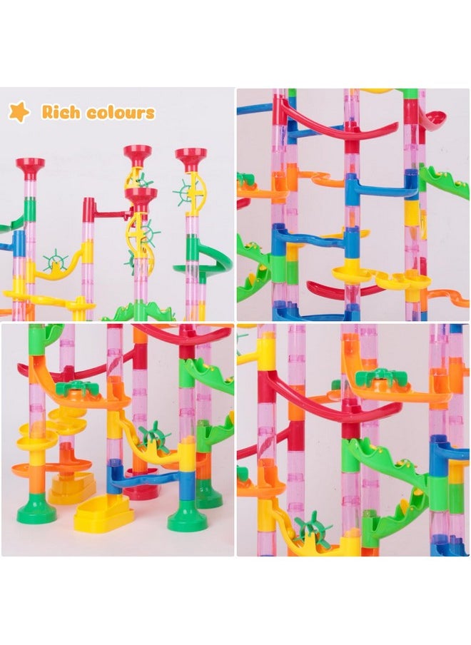 POPLAY 232Pcs Marble Run Set, Construction Building Blocks Toys Educational Toy For Kids Gifts  - Image 5