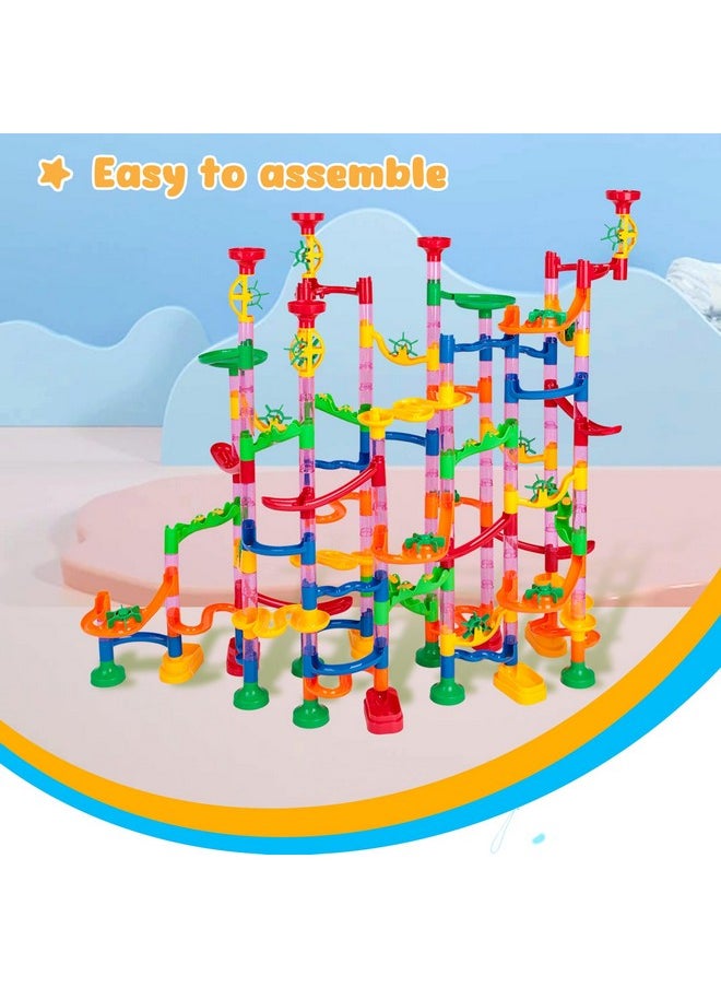 POPLAY 232Pcs Marble Run Set, Construction Building Blocks Toys Educational Toy For Kids Gifts  - Image 3