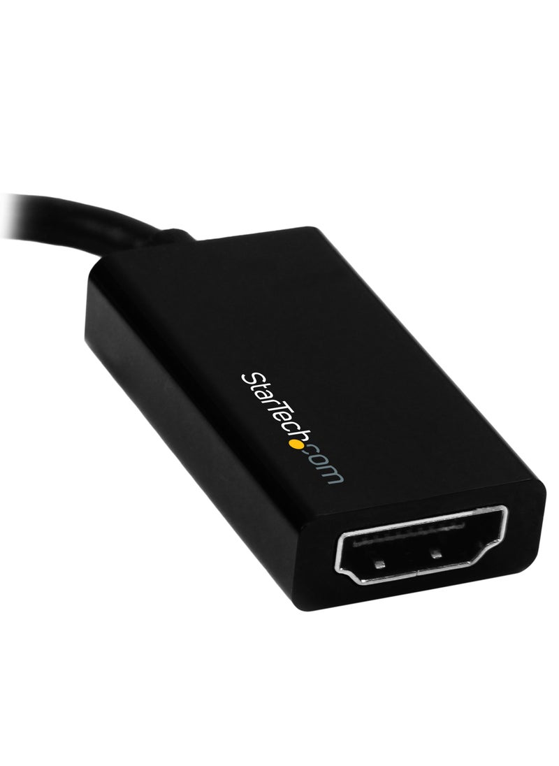 Startech.com StarTech.com Mini DisplayPort to HDMI Adapter - Active mDP 1.4 to HDMI 2.0 Video Converter - 4K 60Hz - Mini DP or Thunderbolt 1/2 Mac/PC to HDMI Monitor/TV/Display (MDP2HD4K60S), Black  - Image 3