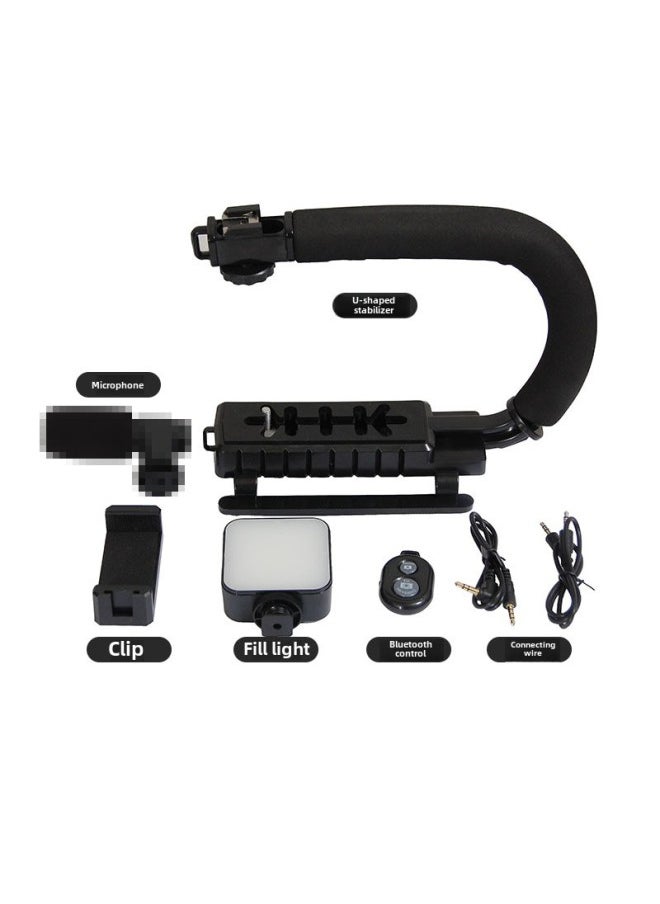 Supply AY49U U Portable Anti-shake Camera Audio-visual Stabilizer Set Fill Light Net Red Live Light-Light Source Color:Black Set (three Key Lights 49 Lights Without Batteries)