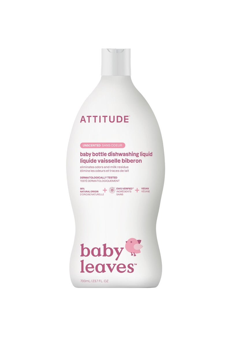 Attitude سائل غسل زجاجات الأطفال والأطباق - خالي من العطور - Image 1
