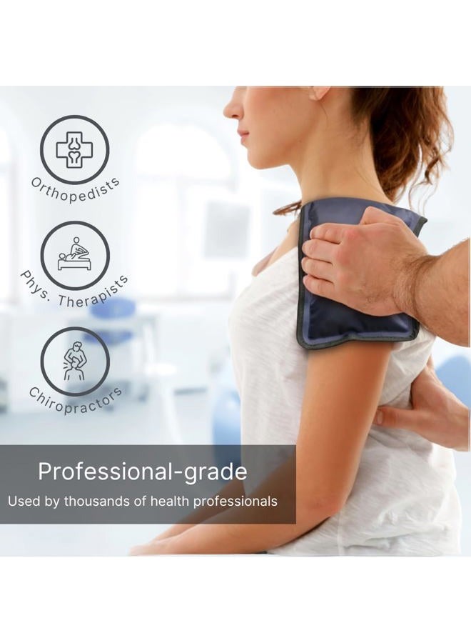 NatraCure FlexiKold Gel Soft Flexible Ice Packs for Injuries - Reusable Freezer Cold Pack, Cold Compress & Cooling Gel Pad for Face, Shoulder, Hip, Leg, Arm, Ankle & Foot Injury - Medium - 7.5” x 11.5” - Image 3