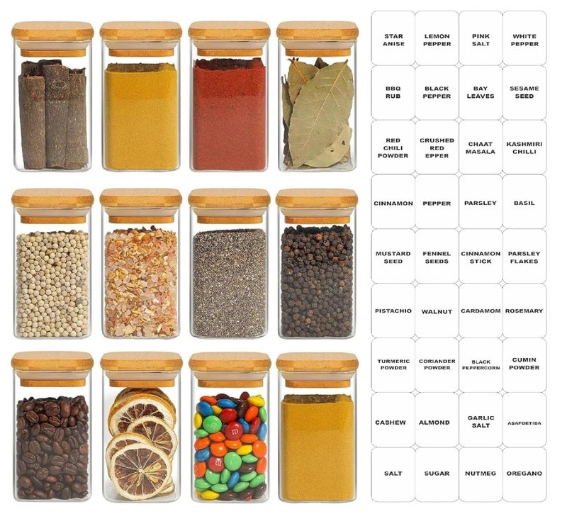 TIENER JAR AND CONTAINER (270 ML 12 PIECE SQUARE) - Image 1