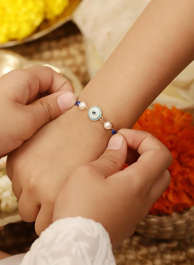 Bonkids Twist Cord Rakhi with Sleek Frame Charm