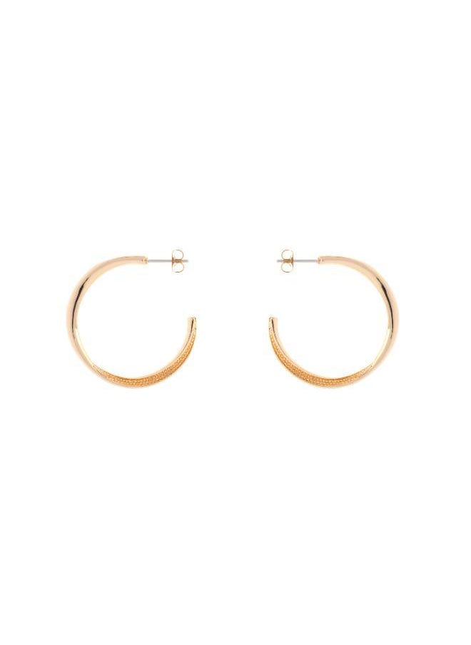 Karen Millen Textured Twist Hoop Earring  - Image 1