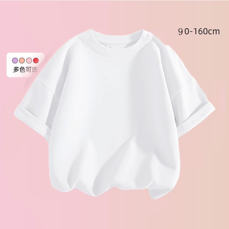 Coolometi Children'S Short-Sleeved Girls' Summer Printed T-Shirt New Children'S Yugui Dog Half-Sleeved Shirt Fashion - Image 1