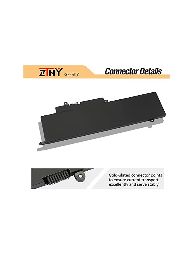 ZTHY 43Wh Gk5Ky Battery For Dell Inspiron 11 3147 3148 3152 3157 Inspiron 13 7347 7348 7352 7353 7359 Inspiron 15 7558 P55F001 7568 P20T Laptop 04K8Yh 4K8Yh Rhn1C 92Nct 451-Bbkk 11.1V 3Cell - Image 4