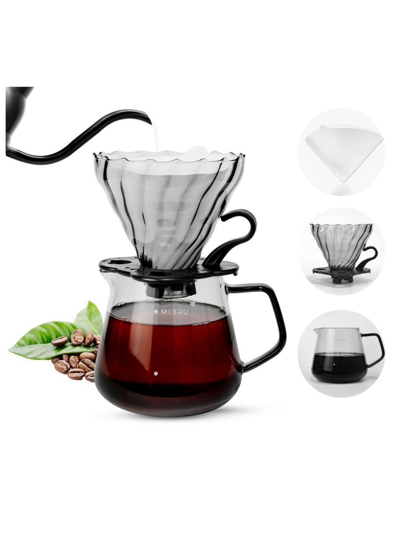 MIBRU - Manual V60 Hand Drip Coffee Maker Compatible Replacement Part Coffee Filter - Image 1