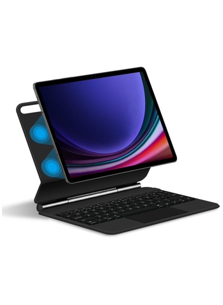 Keyboard Compatible with Samsung Galaxy Tab S10 Plus 12.4 Inch 2024 SM-X820 X826B Strong Magnetic Keyboard Case Bluetooth Trackpad Keyboard - Image 1