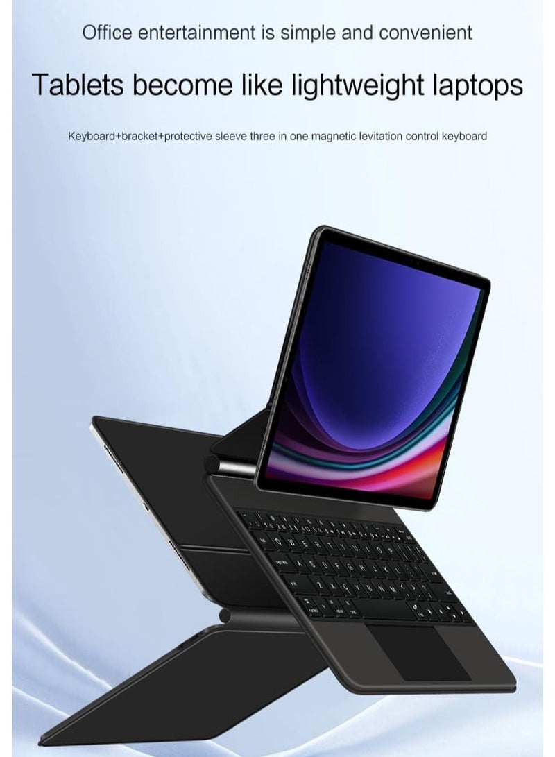 Keyboard Compatible with Samsung Galaxy Tab S10 Plus 12.4 Inch 2024 SM-X820 X826B Strong Magnetic Keyboard Case Bluetooth Trackpad Keyboard - Image 4