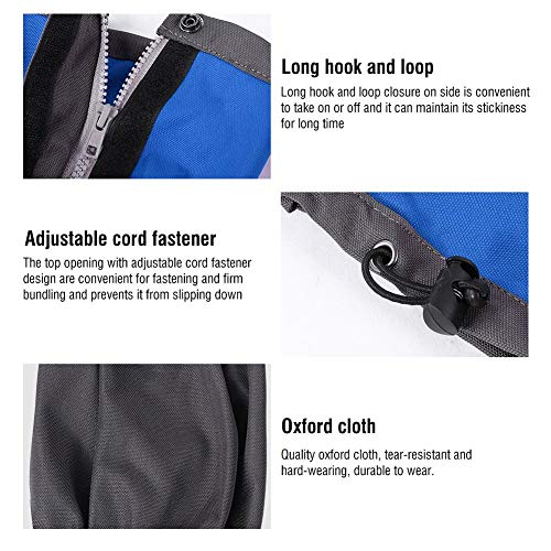 VGEBY 1Pair Leg Gaiters Waterproof Snow Boot Gaiters, Breathable Climbing Hiking Snow Gaiter for Outdoor Hiking Walking Hunting Climbing Mountain(Blue) Ski Equipment - Image 2