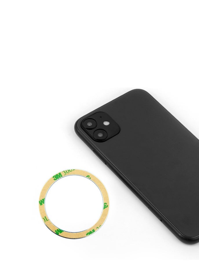 Alyashmac 2-Piece Magsafe Mobile Wireless Charging Magnetic Attraction Plate, Circular Ring, Ultra-Thin Magnetic Attraction Ring - Image 3