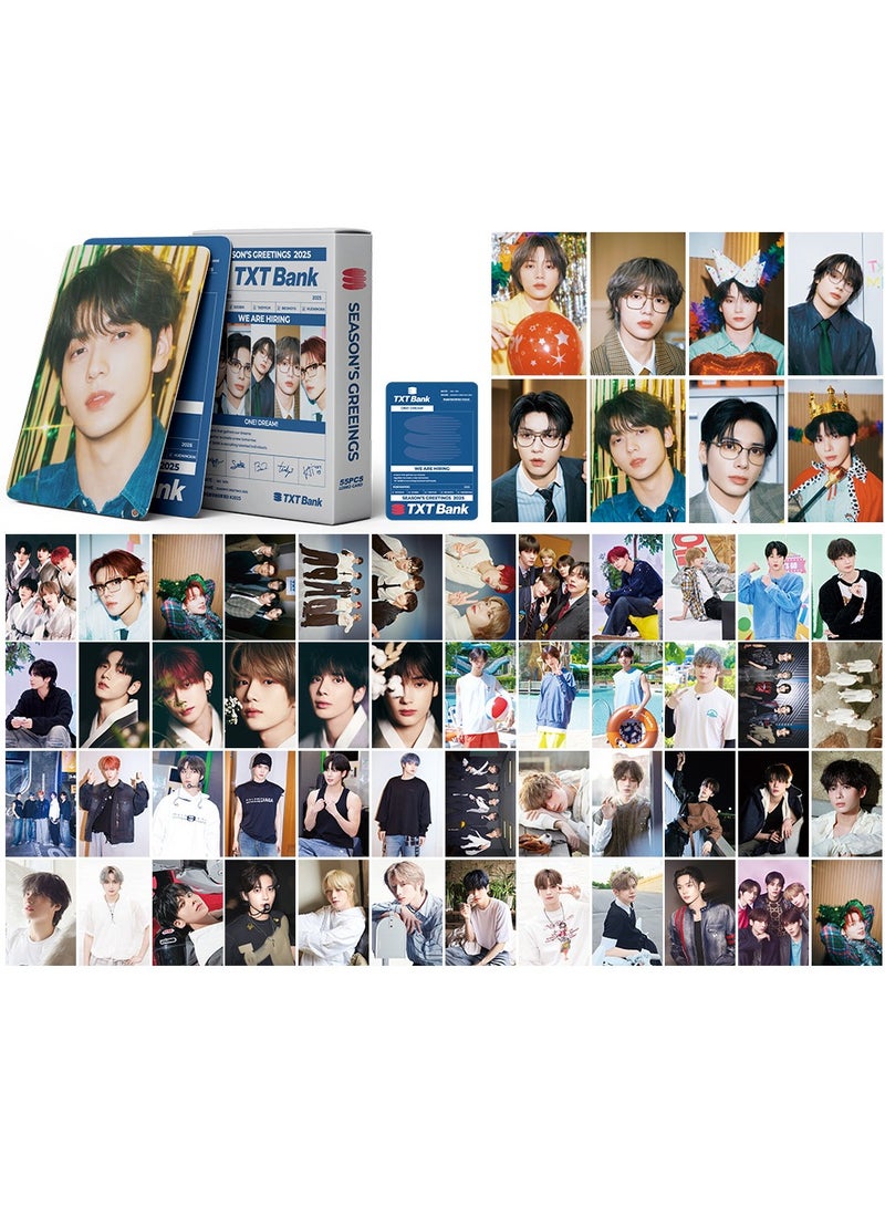 NIBEMINENT 55 Pcs Kpop TXT SEASON'S GREETINGS Lomo Cards Card For Fans Collection Gifts - Image 1