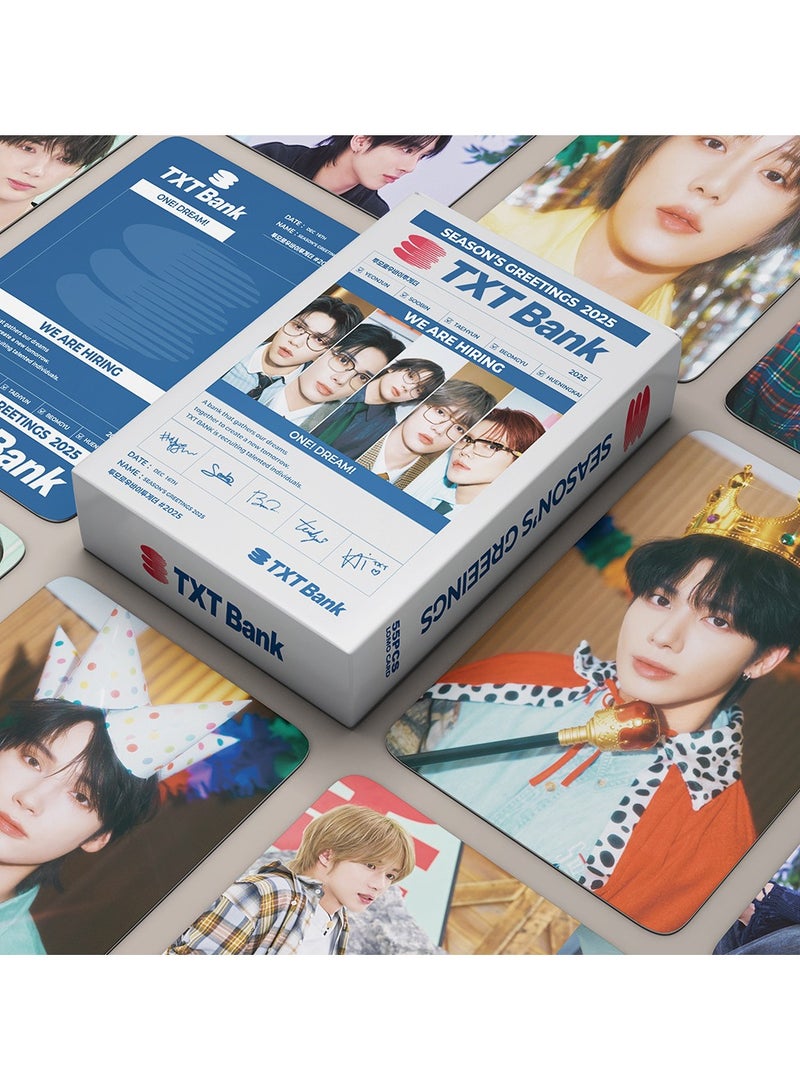 NIBEMINENT 55 Pcs Kpop TXT SEASON'S GREETINGS Lomo Cards Card For Fans Collection Gifts - Image 2