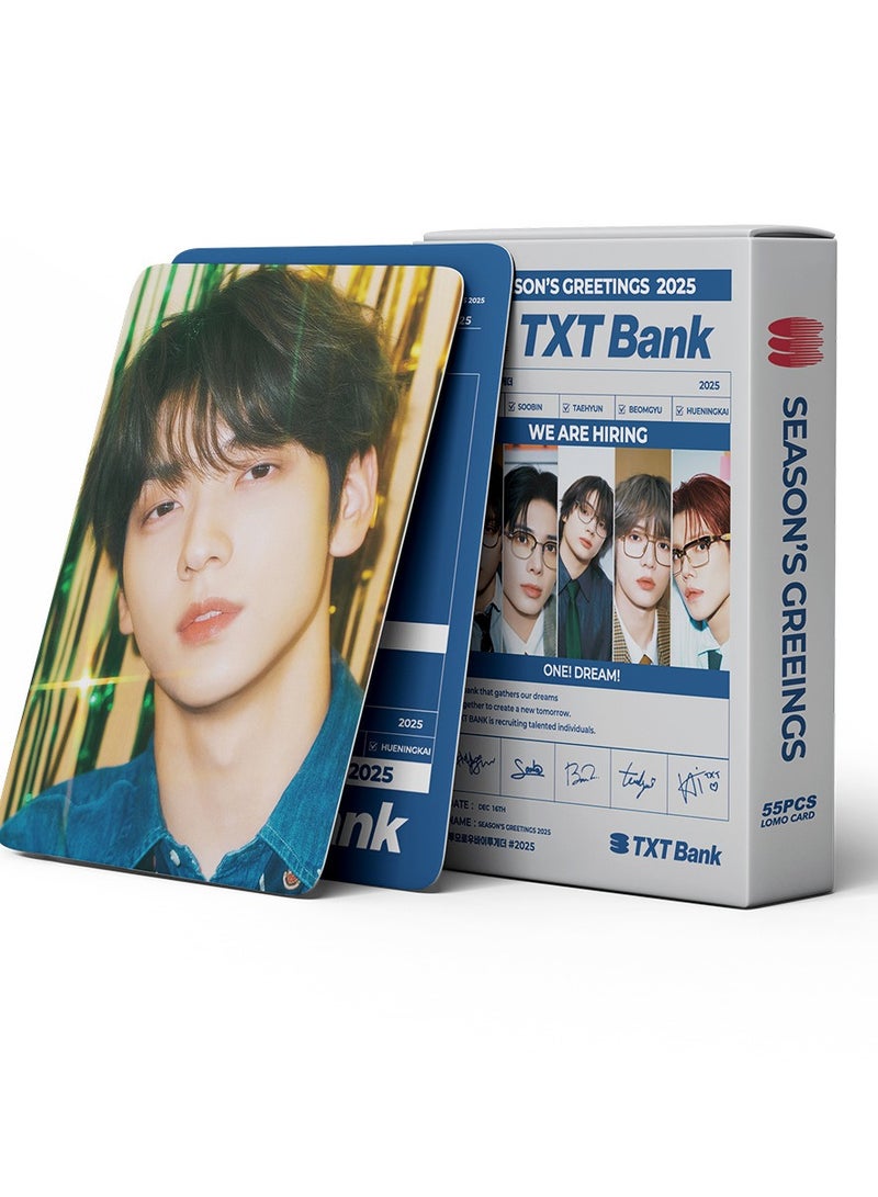NIBEMINENT 55 Pcs Kpop TXT SEASON'S GREETINGS Lomo Cards Card For Fans Collection Gifts - Image 3