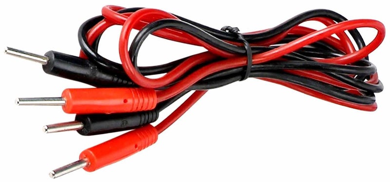 NARAYANI TRADERS IFT & Muscle Stimulator Wire Set (Pack of 4) – High Conductivity Red & Black Lead Wires with 4 Rubber Electrode Pads – Universal 2mm Pin Spare Kit for Physiotherapy & EMS Machines - Image 3