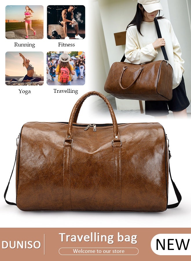 DUNISO Travel Duffel Bag Luggage Collection Business Travel Suitcase  Weekender Overnight Bag Large Carry On Airport Bag for Travel Business Trips Sports Duffel Bag Gym Sports Luggage Bags - Image 1