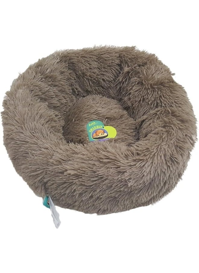 Grizzly Velor Plush Round Bed Dark Beige Large - 71 X 20Cm - pzsku/ZDA83C5C884C5E1E21A4DZ/45/_/1726053283/bb30310a-a57c-4e58-90d7-9c9300f6d9f2