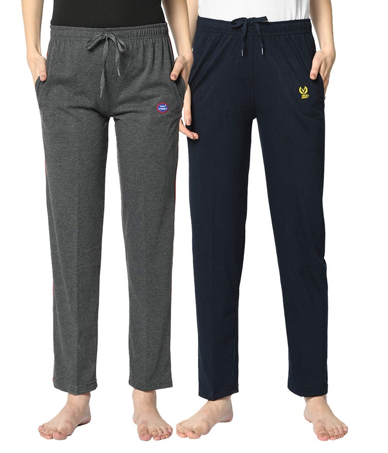 Mack JONNEY Women Regular Fit Trackpants Multicolored XX-Large Pack of 2-D1__ANT__D10__NVY__02-XXL - Image 1