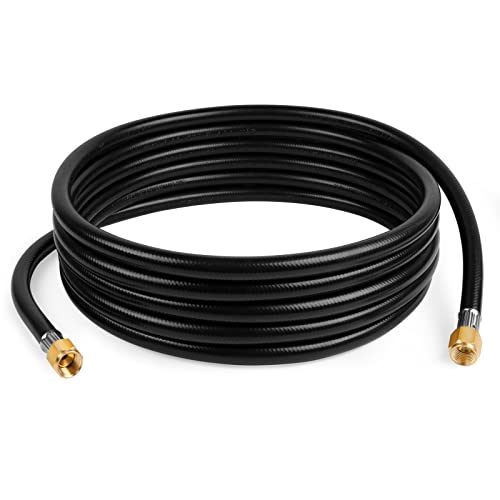 GASPRO خرطوم غاز برو 18 قدم لتمديد البروبان للأجهزة البروبان مع 3/8" أنثوي فليير، للسيارات الترفيهية، شواية الغاز، المدفأة، الموقد - Image 1
