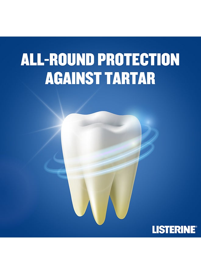Listerine Total Care Tartar Protect 6 Benefit Fluoride Mouthwash For Naturally White Teeth 250ml - Image 3