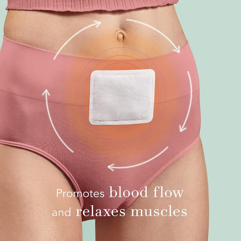 Rael Heating Pad Herbal Heating Patches  Period Heating Pads for Cramps Heat Therapy Ultra Thin Design On The Go Size for All Skin Types 15 Count - Image 5