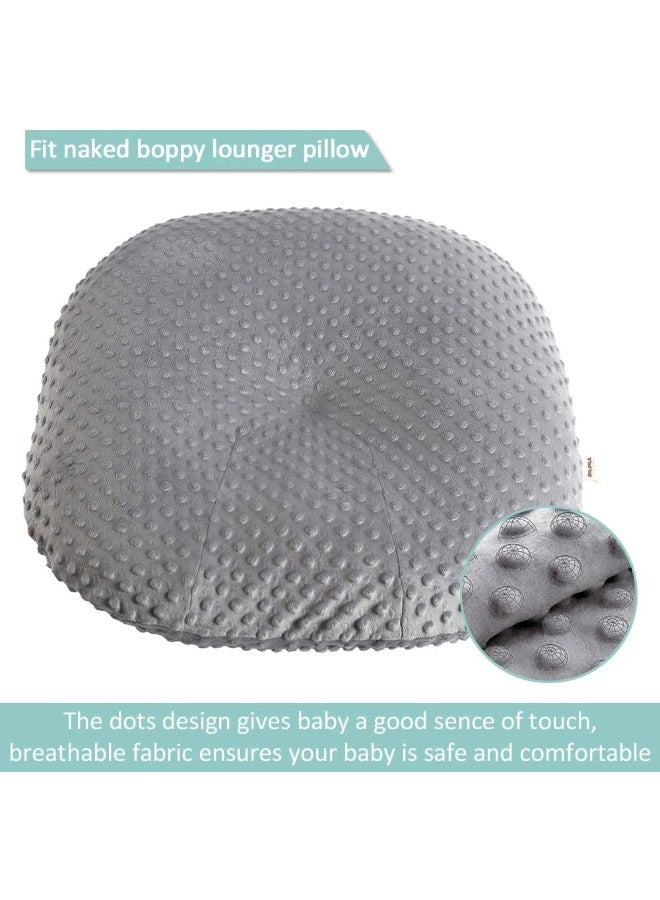 Owlowla Newborn Lounger Cover, Minky Removable Slipcover Fits Newborn Lounger for Baby Boy Girl (Gray) - Image 2