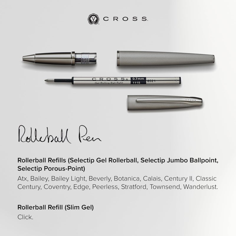 Cross Selectip Gel Rollerball Pen Refill - Blue - Dual Pack - Image 5
