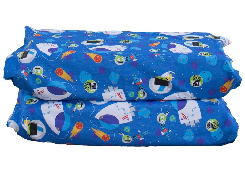 KinderMat 15 Thick  PBS Kids Kinderbundle  Washable Cover Special Edition  Space Explorer  Regular Sheet is 47 x 22 Value Bundle Great for Daycare  Family Households - Image 4