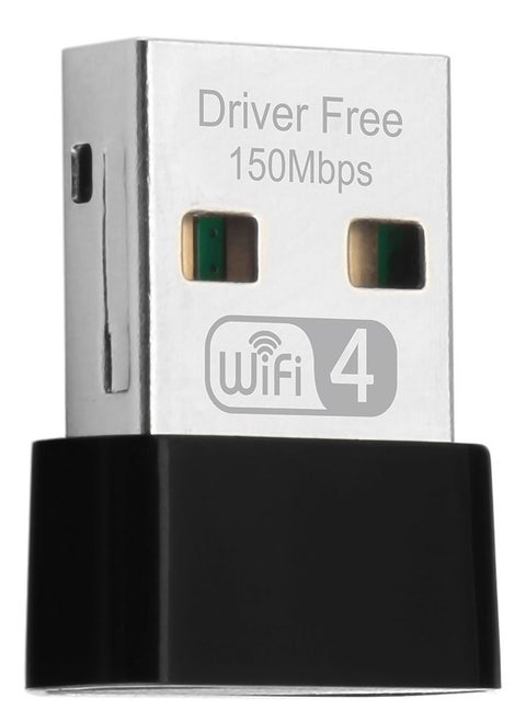 150Mbps Wireless USB Adapter Driver-Free - 802.11n, USB Network Adapter - Nano WiFi Adapter for Desktop PC, Plug and Play, High Security, Wider Coverage, Internal Antenna - AIR-WA150