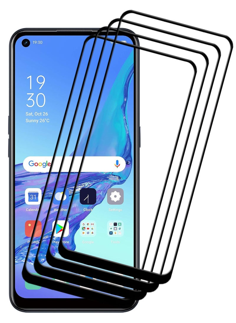 ACLIX 4 Pieces Antistatic ESD Dustproof Premium Quality High Definition Tempered Glass Screen Protector Designed For Oppo A53 - Image 1