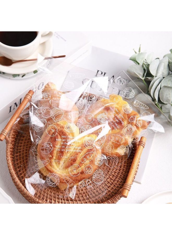 Bread Packaging Bag Toast Donuts Bagels Pack Ice Boxes Once-Specifications:500-Color:Enjoy Life 17*20+3cm Thickened  - Image 5