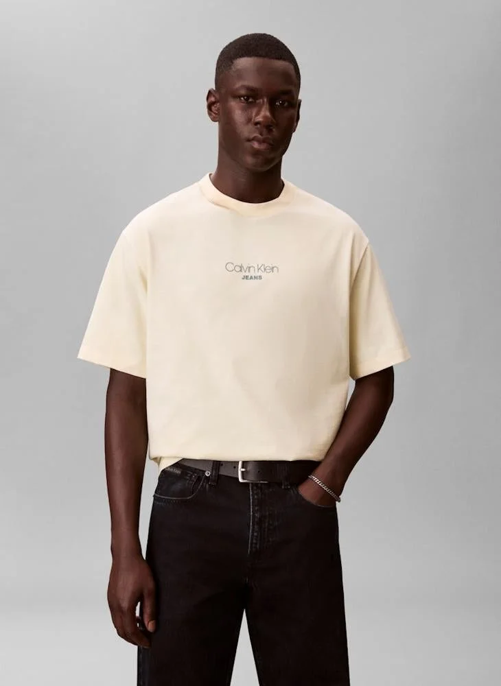 Calvin Klein Jeans  Relaxed Fit Logo Graphic T-Shirt for Men | Best Price UAE