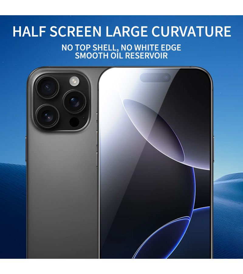 Transparent Tempered Glass Screen Protector For iPhone 16E 16 15 Series Plus Pro Max Air - Image 5