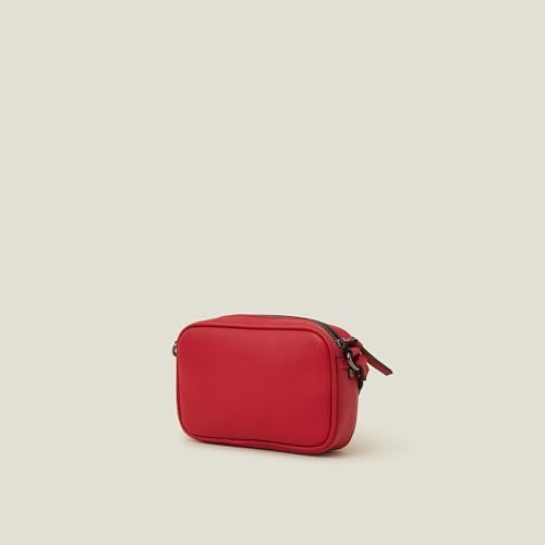 Accessorize London Women's Red Twist Lock Pocket Sling Bag with Adjustable Strap | Ladies Purse Handbag - Image 3