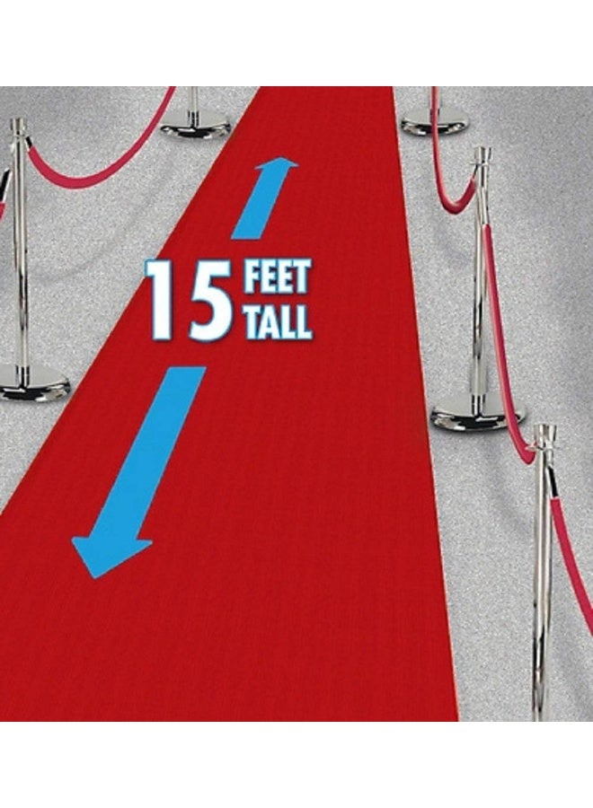 BPA® 15ft Hollywood Party Decoration Fabric Red Carpet Floor Runner - Image 3