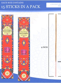 incense Sticks Rose, Jasmine, SandalWood, Patchouli, Lavender ( Pack Of 6, 15 Sticks)