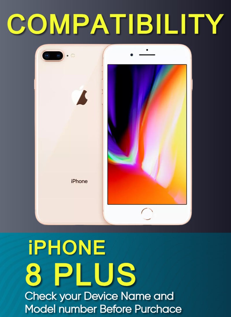 ESD 3 Pieces Tempered Dustproof Privacy Glass Screen Protector Compatible For iPhone 8 Plus - Image 2