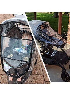Joyelink Stroller Weather Shield Universal with Rain Cover (Transparent)  - Image 3
