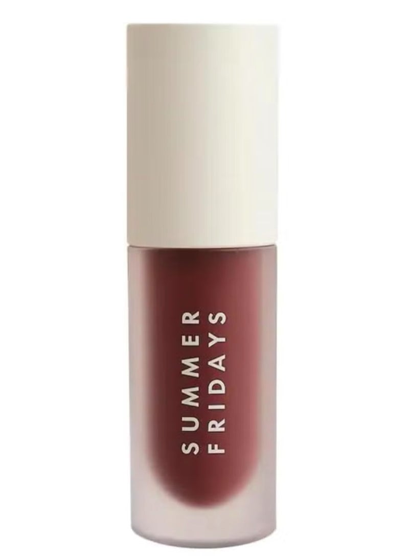 SUMMER FRIDAYS Dream Lip Oil - Hydrating Sheer Coverage, Rosewood Nights Scent, 4.5ml | Non-Sticky Gloss, Nourishing Formula for Soft, Supple Lips  - Image 1