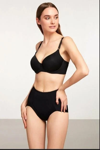 كوم Sonya Seamless Corset Panties - Black