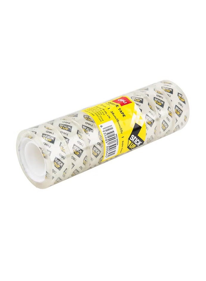 Deli 8-Piece Office Tape Set Clear - Image 1