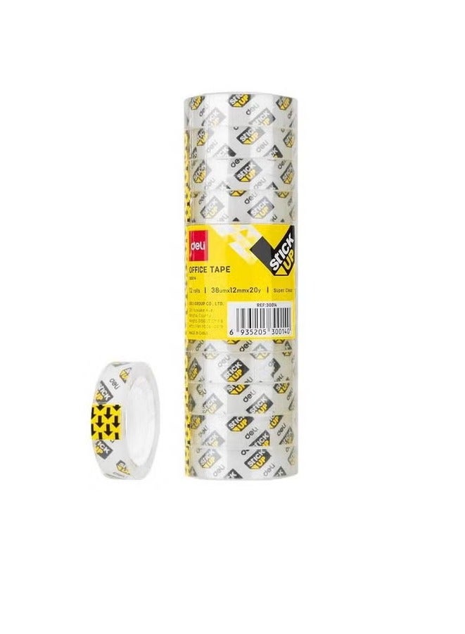 Deli 8-Piece Office Tape Set Clear - Image 2