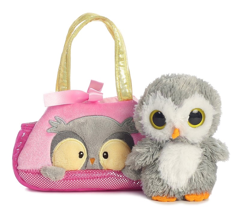 AuroraÂ® Fashionable Fancy Palsâ„¢ Peek-A-Booâ„¢ Owl Stuffed Animal - Plush with Stylish Purse for Dress Up Fun - Perfect for Kids 3+ Years, Costumes, and Birthdays - Multicolor 7.5 Inches - Image 3