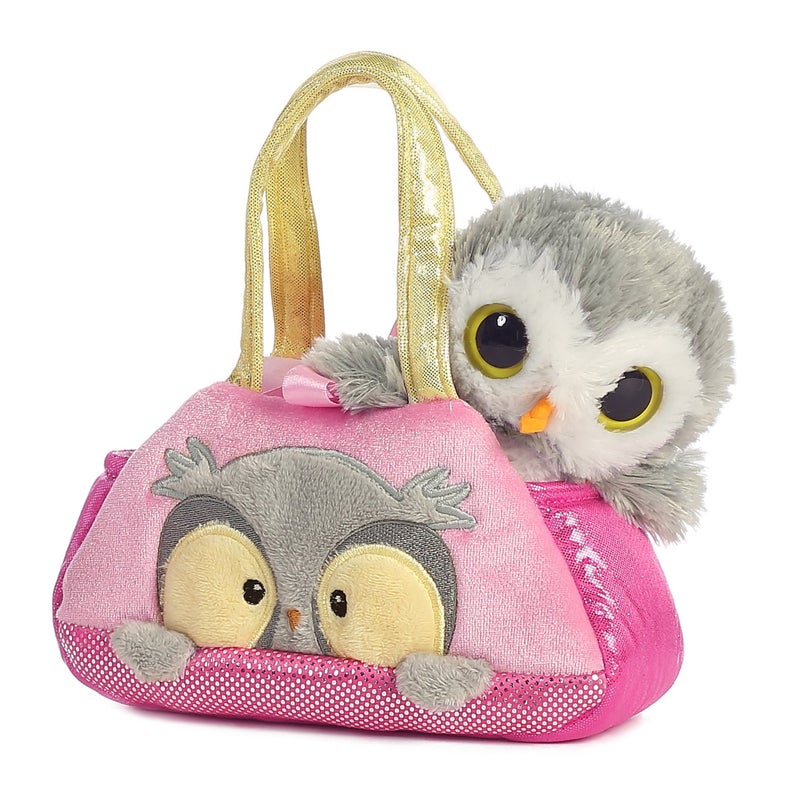 AuroraÂ® Fashionable Fancy Palsâ„¢ Peek-A-Booâ„¢ Owl Stuffed Animal - Plush with Stylish Purse for Dress Up Fun - Perfect for Kids 3+ Years, Costumes, and Birthdays - Multicolor 7.5 Inches - Image 2