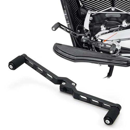 TOPRAMETAL For Harley Davidson Floorboards Touring Street Road Glide Passenger Defiance Floorboards Motorcycle Footboards (All Black, comb sets with highway pegs) - Image 5