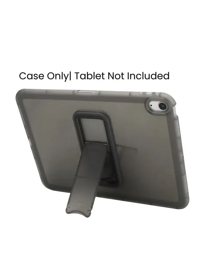 حافظة شفافة وردية اللون لجهاز iPad Air 4 5 6 7 10.9 11 بوصة مقاومة للصدمات مع حامل - Image 1
