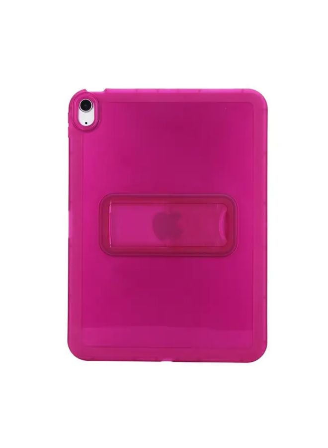 حافظة شفافة وردية اللون لجهاز iPad Air 4 5 6 7 10.9 11 بوصة مقاومة للصدمات مع حامل - Image 5