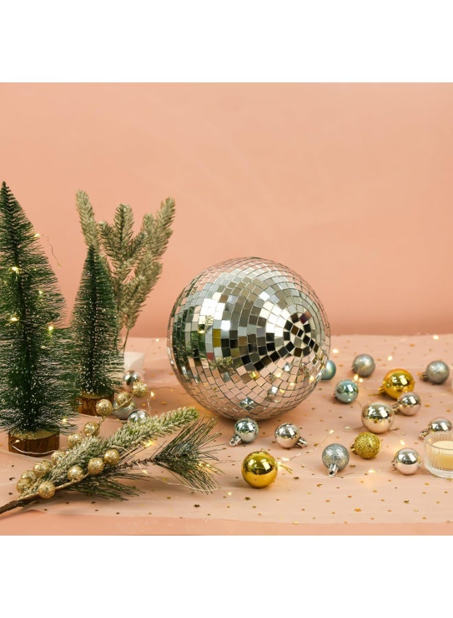 Mado Gallery Disco Ball, Mirror Ball, Ornament Ball 20 CM / 8 INCHES (1 Piece), Decoration for Hanging, Home Parties & DJ Dance Clubs Stage, Lighting & New Year celebrations - Image 3