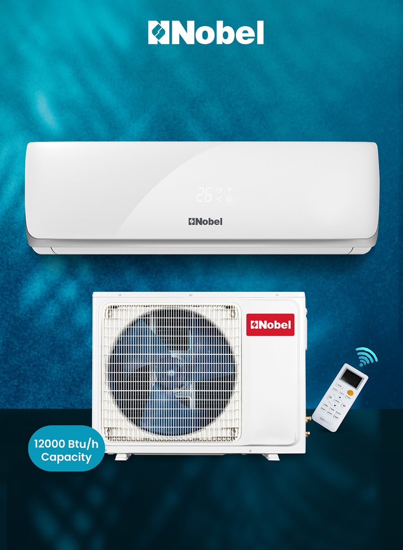 Nobel Powerful 12000 BTU Cooling-Only Air Conditioner with R410A, Gold Fin, and Advanced Protection Features NSAC12CN White - Image 1